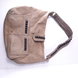 Tylie Malibu Brown Studded Hobo Handbag Purse Shou